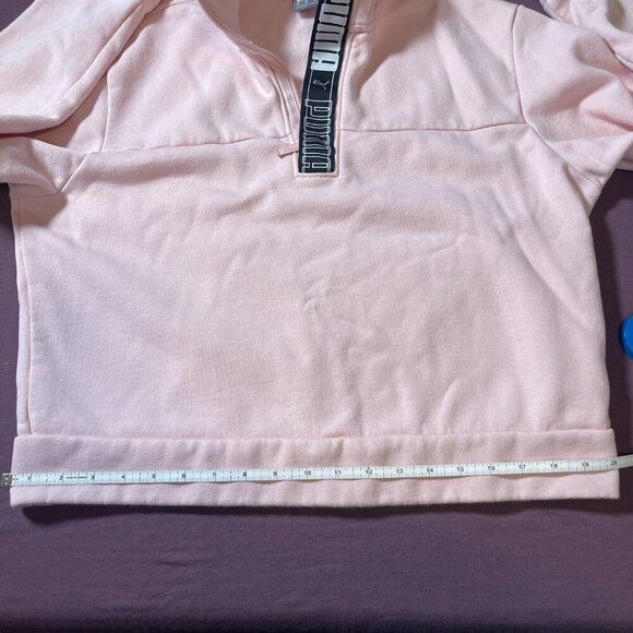Puma Pathfinder 1/2 Zip pullover sweatshirt in light pink - size medium - Picture 7 of 12